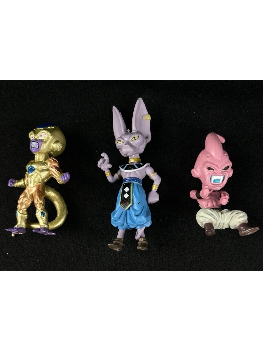 WCF Dragon Ball Z Figure Lot Golden Frieza Buu Beerus 2-3.5" No Stands
